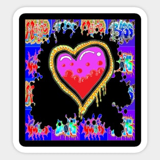 Graffiti Urban Pink Heart By LowEndGraphics Sticker